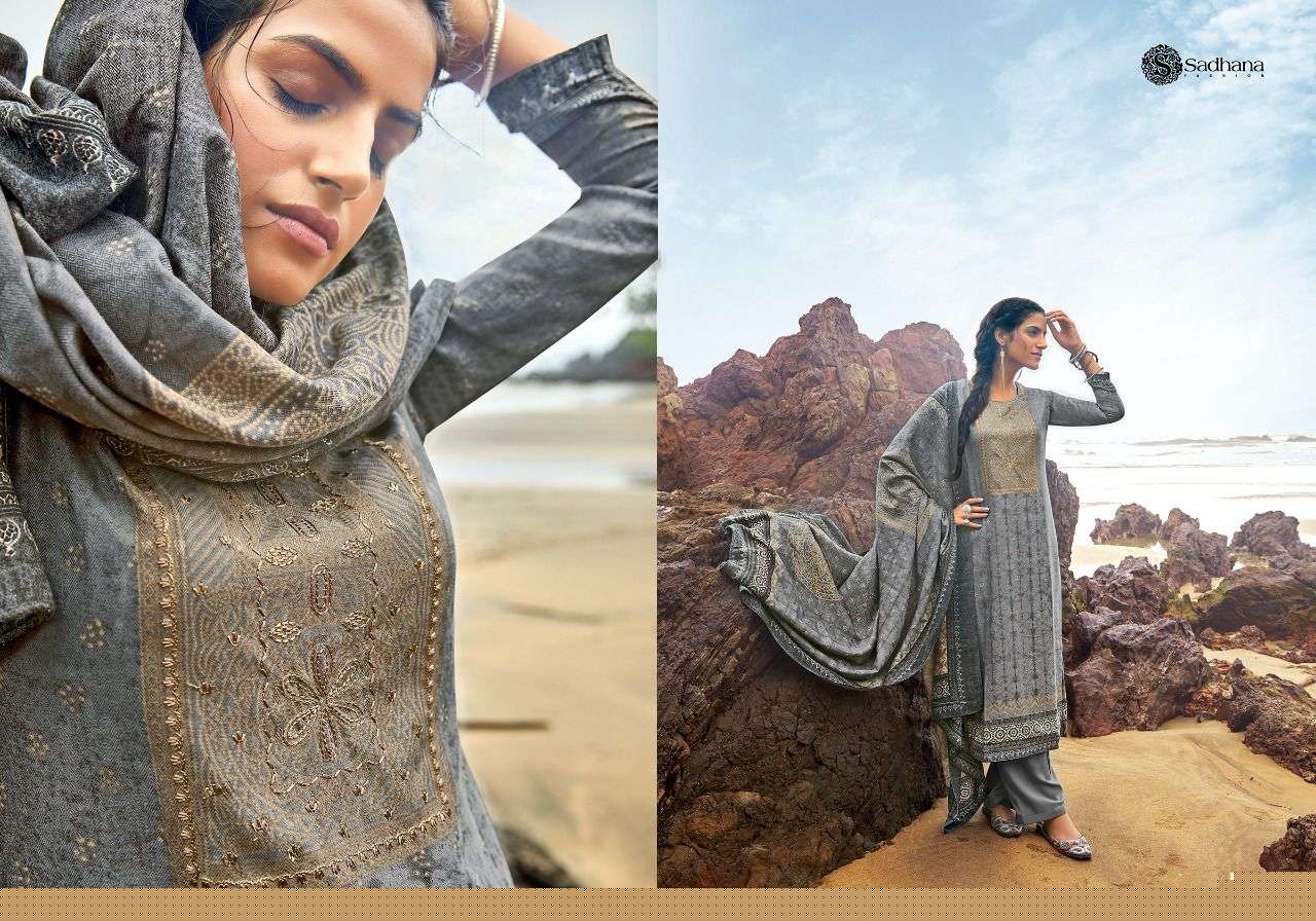 ZOHEEN BY SADHANA FASHION 10021 TO 10030 SERIES INDIAN TRADITIONAL WEAR COLLECTION BEAUTIFUL STYLISH FANCY COLORFUL PARTY WEAR & OCCASIONAL WEAR PURE PASHMIAN DIGITAL PRINT DRESSES AT WHOLESALE PRICE