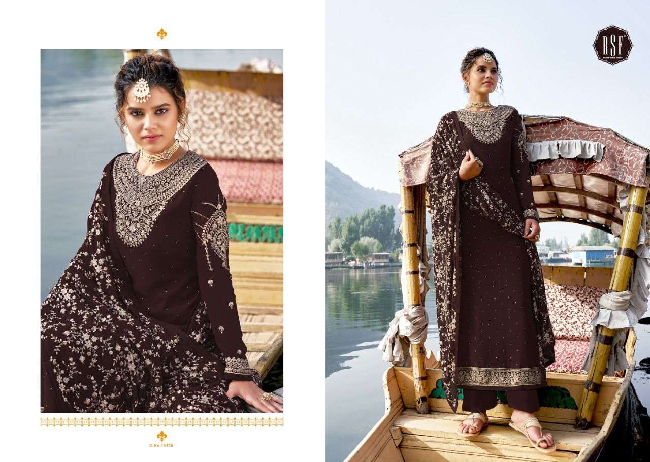 ZARIYA BY RIDDHI SIDDHI FASHION 19401 TO 19406 SERIES BEAUTIFUL SUITS COLORFUL STYLISH FANCY CASUAL WEAR & ETHNIC WEAR FAUX GEORGETTE DRESSES AT WHOLESALE PRICE