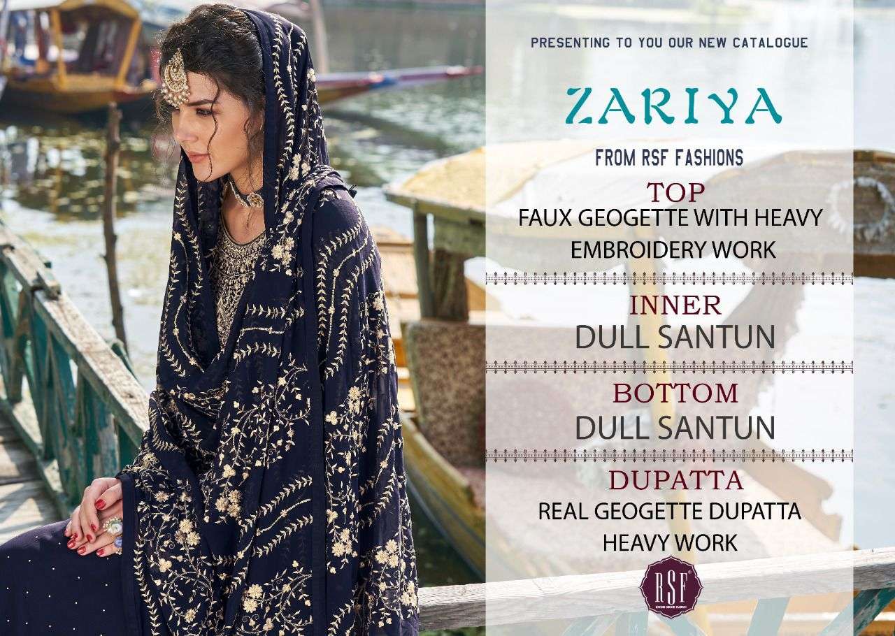 ZARIYA BY RIDDHI SIDDHI FASHION 19401 TO 19406 SERIES BEAUTIFUL SUITS COLORFUL STYLISH FANCY CASUAL WEAR & ETHNIC WEAR FAUX GEORGETTE DRESSES AT WHOLESALE PRICE