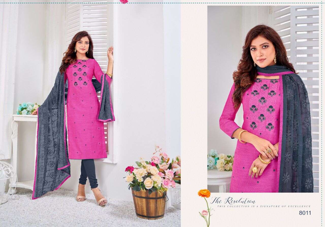 NASREEN BY KASMEERA 8001 TO 8012 SERIES BEAUTIFUL STYLISH SHARARA SUITS FANCY COLORFUL CASUAL WEAR & ETHNIC WEAR & READY TO WEAR JHARNA SILK DRESSES AT WHOLESALE PRICE