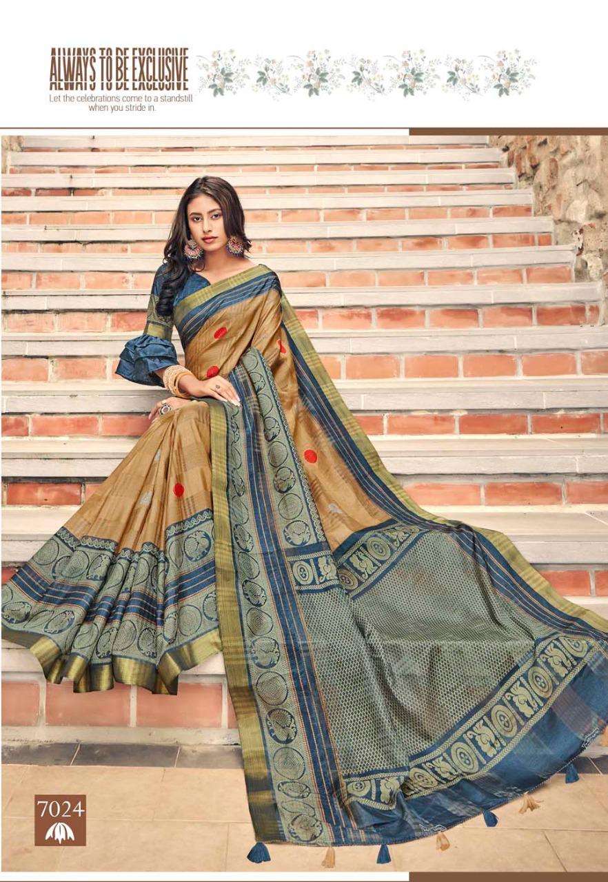 WEAVES BANARASI SILK VOL-2 BY SIDDHANT WEAVES 7013 TO 7024 SERIES INDIAN TRADITIONAL WEAR COLLECTION BEAUTIFUL STYLISH FANCY COLORFUL PARTY WEAR & OCCASIONAL WEAR BANARASI SILK SAREES AT WHOLESALE PRICE