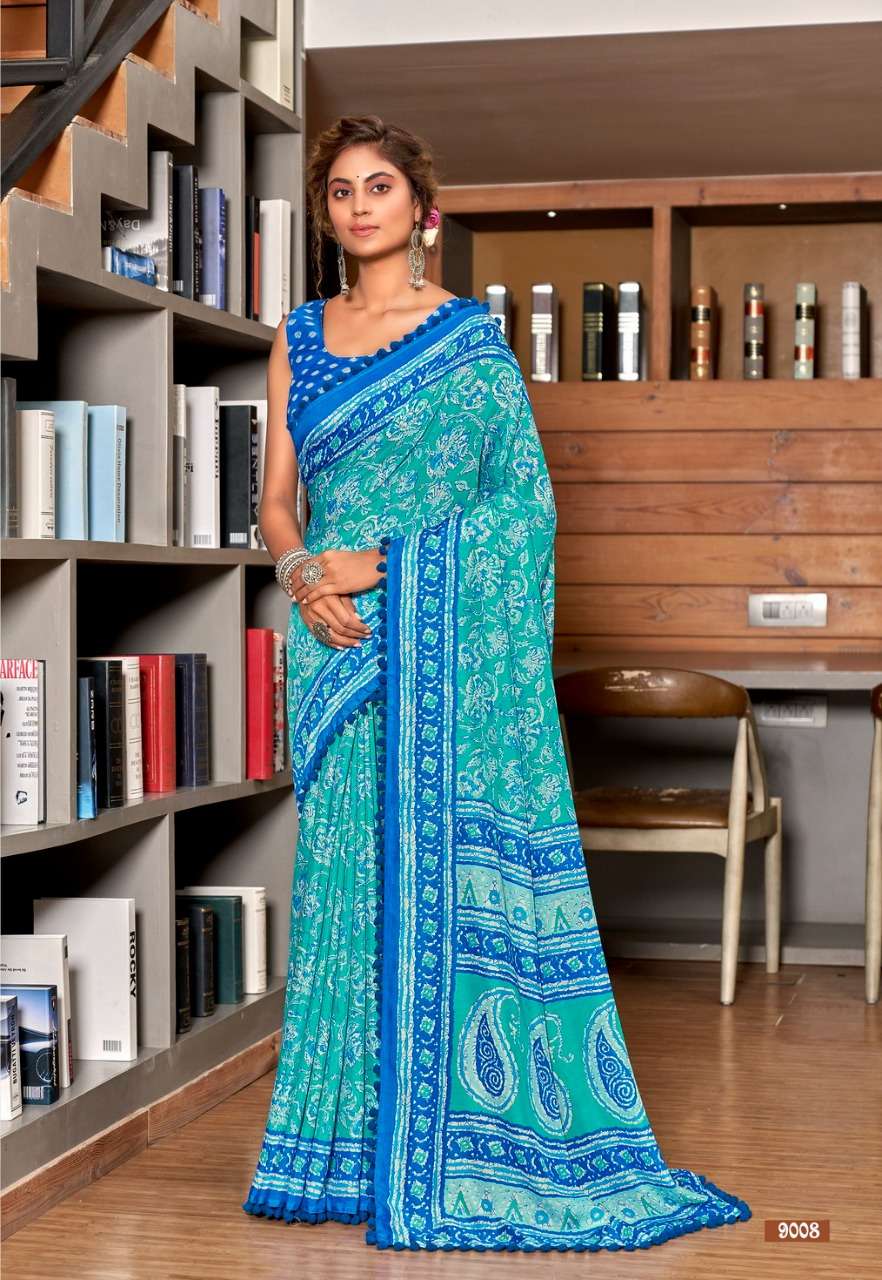JAIPURI COTTON VOL-1 BY SIDDHANT WEAVES 9001 TO 9012 SERIES INDIAN TRADITIONAL WEAR COLLECTION BEAUTIFUL STYLISH FANCY COLORFUL PARTY WEAR & OCCASIONAL WEAR SOFT COTTON SAREES AT WHOLESALE PRICE
