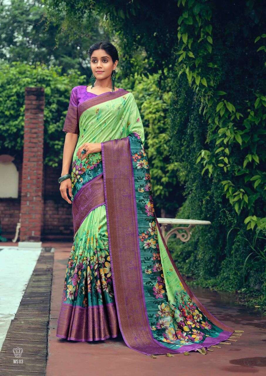 WAGAN SILK BY SHVETAMBAR CREATION 01 TO 12 SERIES INDIAN TRADITIONAL WEAR COLLECTION BEAUTIFUL STYLISH FANCY COLORFUL PARTY WEAR & OCCASIONAL WEAR PURE SILK SAREES AT WHOLESALE PRICE