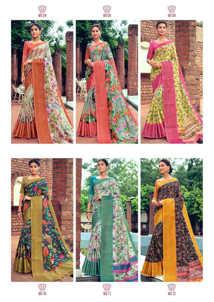 WAGAN SILK BY SHVETAMBAR CREATION 01 TO 12 SERIES INDIAN TRADITIONAL WEAR COLLECTION BEAUTIFUL STYLISH FANCY COLORFUL PARTY WEAR & OCCASIONAL WEAR PURE SILK SAREES AT WHOLESALE PRICE