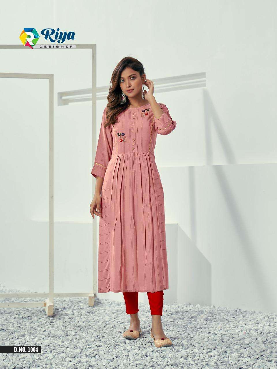 AUTUMN BY RIYA DESIGNER 1101 TO 1105 SERIES DESIGNER STYLISH FANCY COLORFUL BEAUTIFUL PARTY WEAR & ETHNIC WEAR COLLECTION RAYON EMBROIDERY KURTIS AT WHOLESALE PRICE