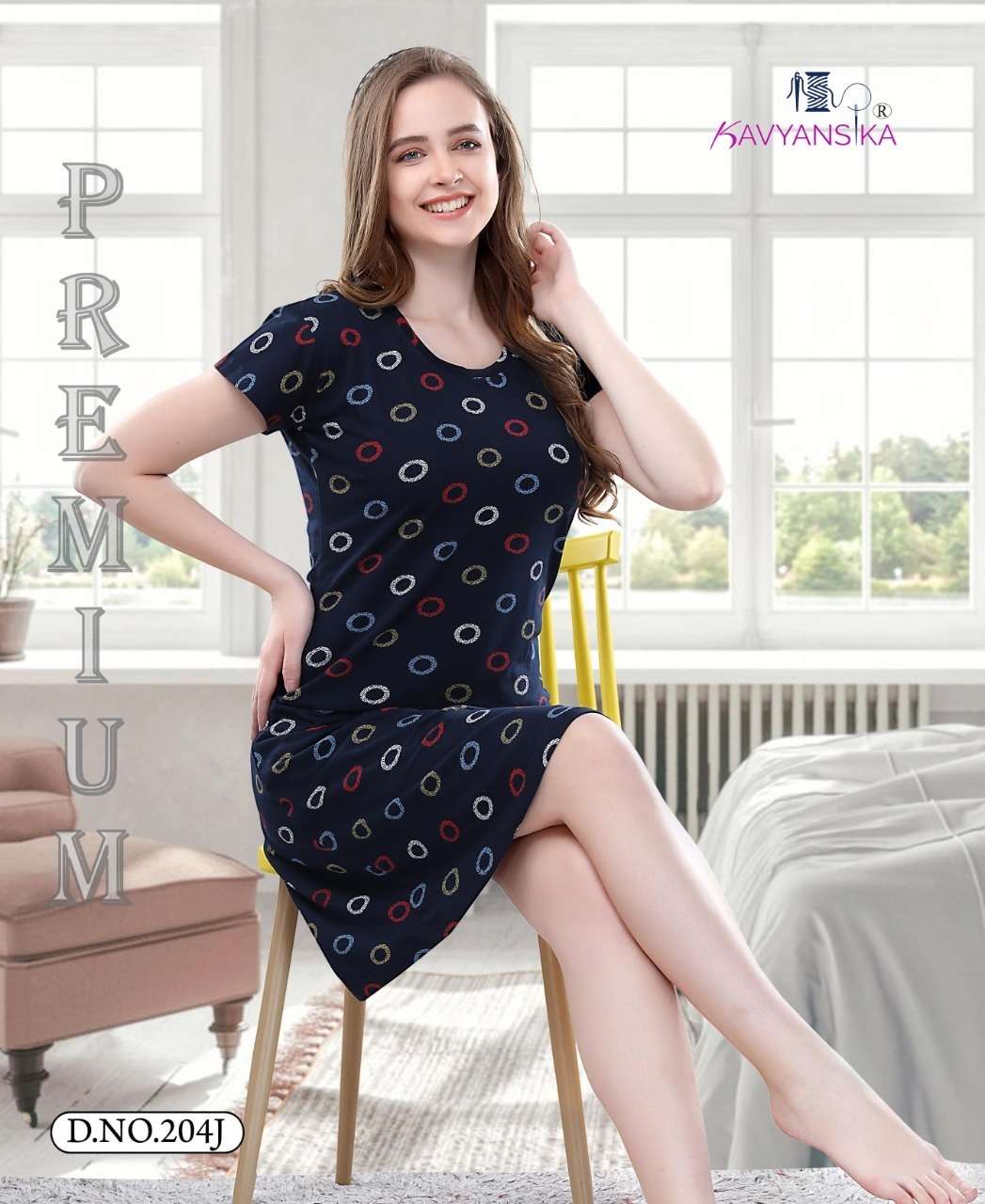 KAVYANSHIKA VOL-204 BY KAVYANSHIKA BEAUTIFUL STYLISH FANCY COLORFUL CASUAL WEAR & ETHNIC WEAR COTTON HOSIERY TOPS AT WHOLESALE PRICE