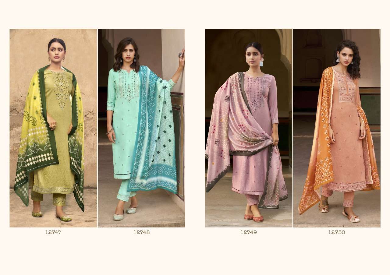 PIHOO BY KIVI 12747 TO 12750 SERIES BEAUTIFUL SUITS COLORFUL STYLISH FANCY CASUAL WEAR & ETHNIC WEAR FANCY DRESSES AT WHOLESALE PRICE