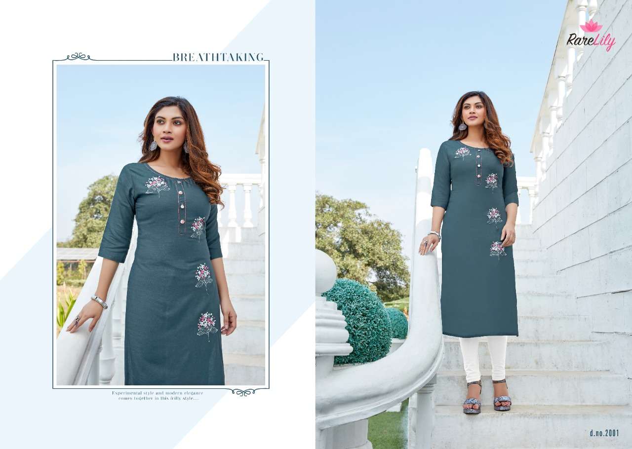 NETFLIX BY RARE LILY 2001 TO 2009 SERIES DESIGNER STYLISH FANCY COLORFUL BEAUTIFUL PARTY WEAR & ETHNIC WEAR COLLECTION RAYON WITH WORK KURTIS AT WHOLESALE PRICE