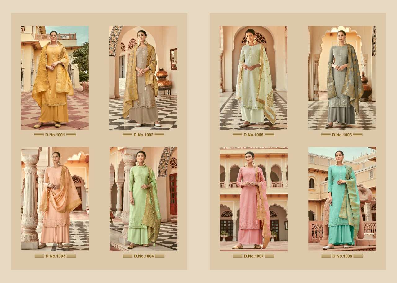 SAMAARA VOL-3 BY ZSM 1001 TO 1008 SERIES BEAUTIFUL STYLISH SHARARA SUITS FANCY COLORFUL CASUAL WEAR & ETHNIC WEAR & READY TO WEAR COTTON SILK EMBROIDERED DRESSES AT WHOLESALE PRICE
