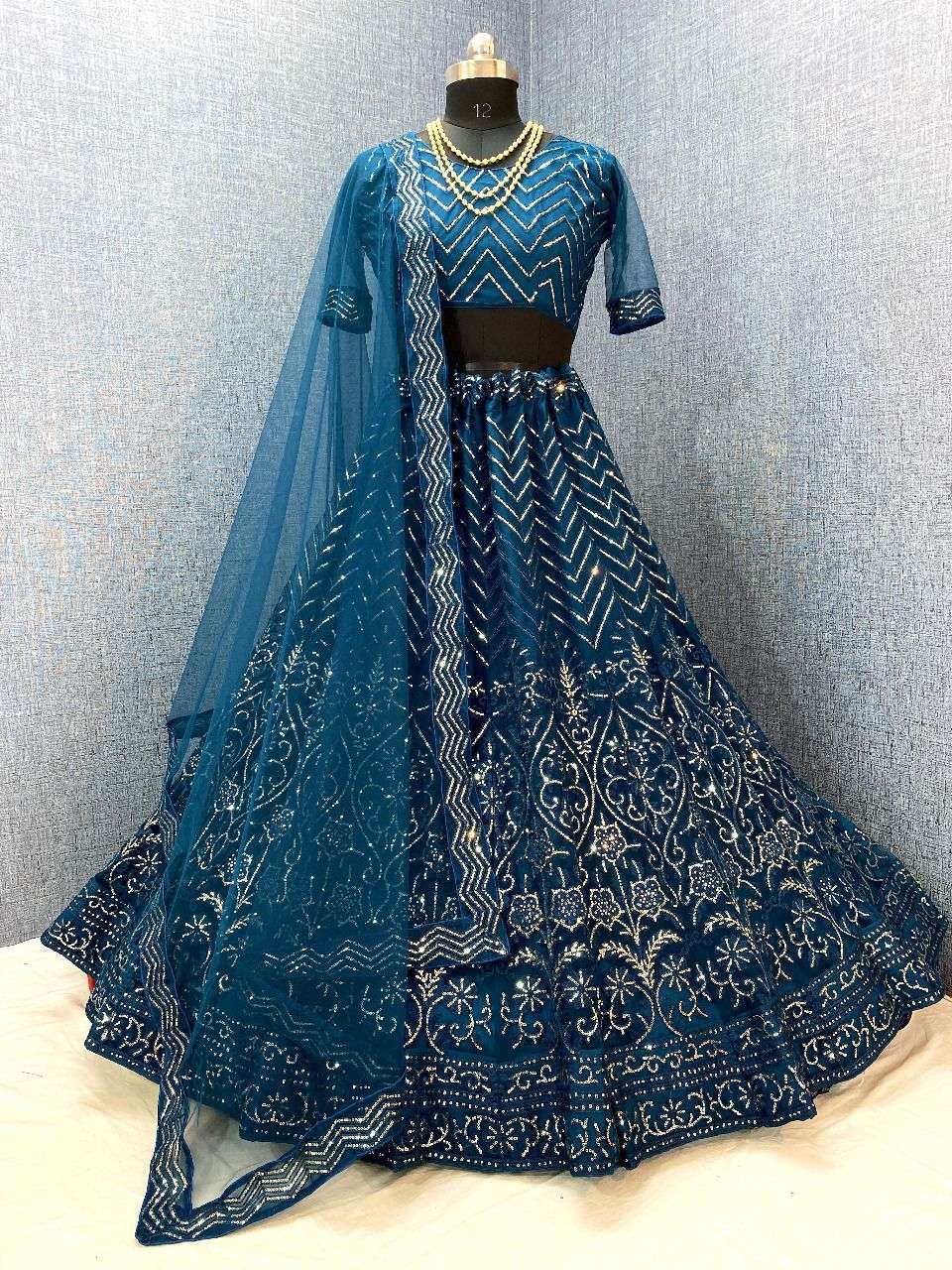 ZEEYA NOOR BY VARNI FABRICS 3001 TO 3004 SERIES INDIAN TRADITIONAL BEAUTIFUL STYLISH DESIGNER BANARASI SILK JACQUARD EMBROIDERED PARTY WEAR NET LEHENGAS AT WHOLESALE PRICE
