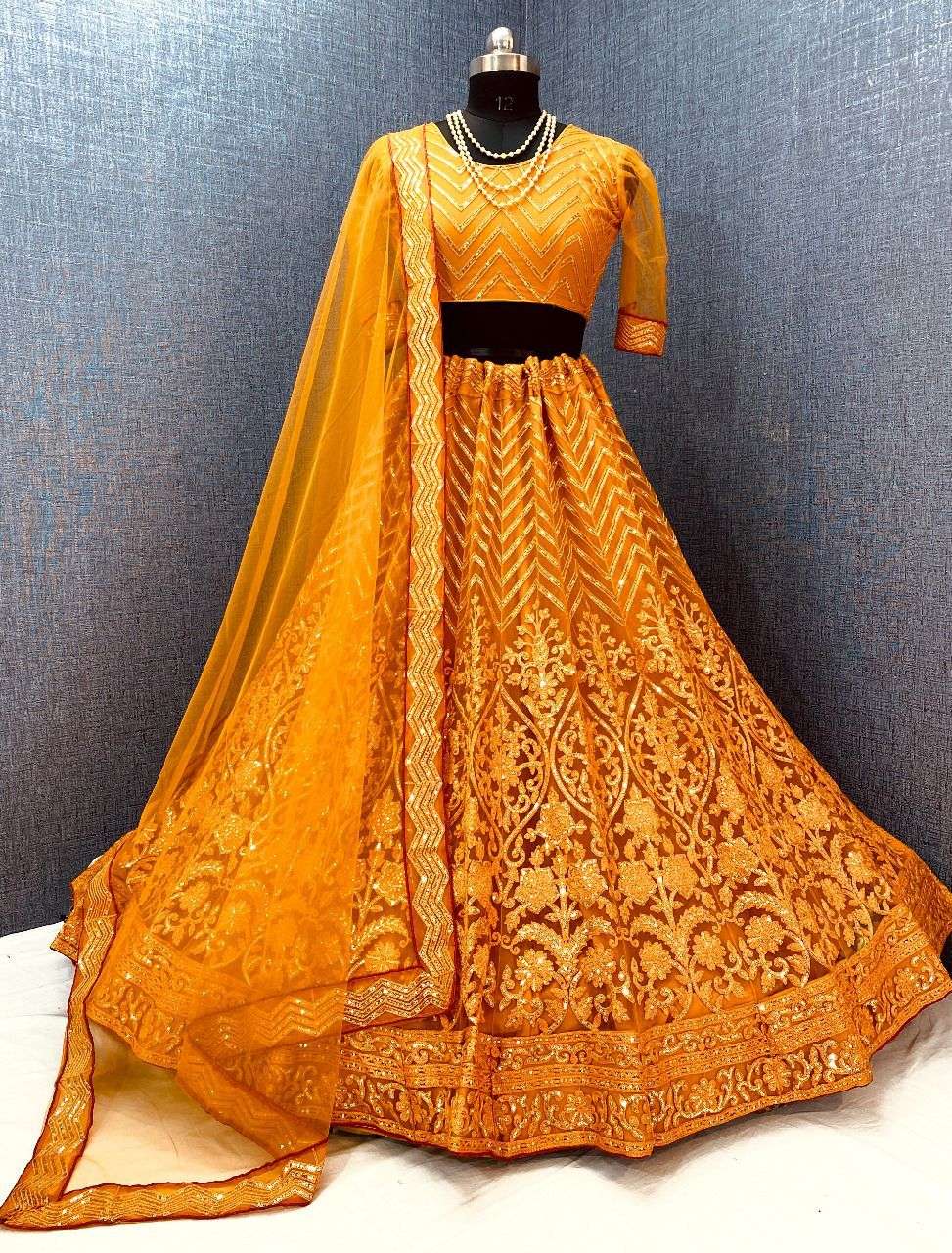 ZEEYA NOOR BY VARNI FABRICS 3001 TO 3004 SERIES INDIAN TRADITIONAL BEAUTIFUL STYLISH DESIGNER BANARASI SILK JACQUARD EMBROIDERED PARTY WEAR NET LEHENGAS AT WHOLESALE PRICE