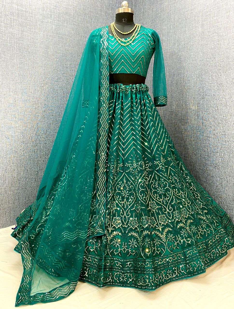 ZEEYA NOOR BY VARNI FABRICS 3001 TO 3004 SERIES INDIAN TRADITIONAL BEAUTIFUL STYLISH DESIGNER BANARASI SILK JACQUARD EMBROIDERED PARTY WEAR NET LEHENGAS AT WHOLESALE PRICE
