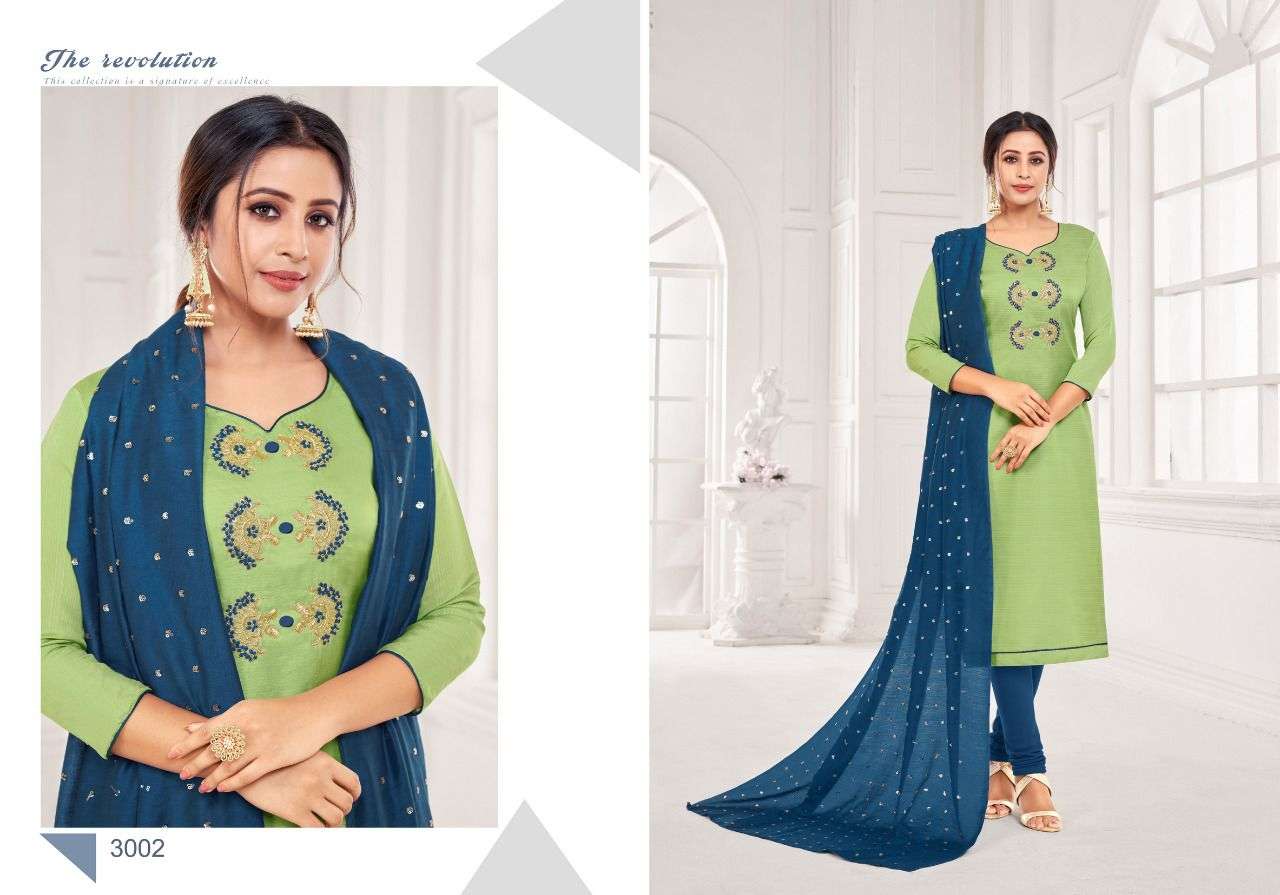 MAGIC SPECIAL VOL-3 BY SHAGUN 3001 TO 3008 SERIES BEAUTIFUL STYLISH SHARARA SUITS FANCY COLORFUL CASUAL WEAR & ETHNIC WEAR & READY TO WEAR MIX DRESSES AT WHOLESALE PRICE