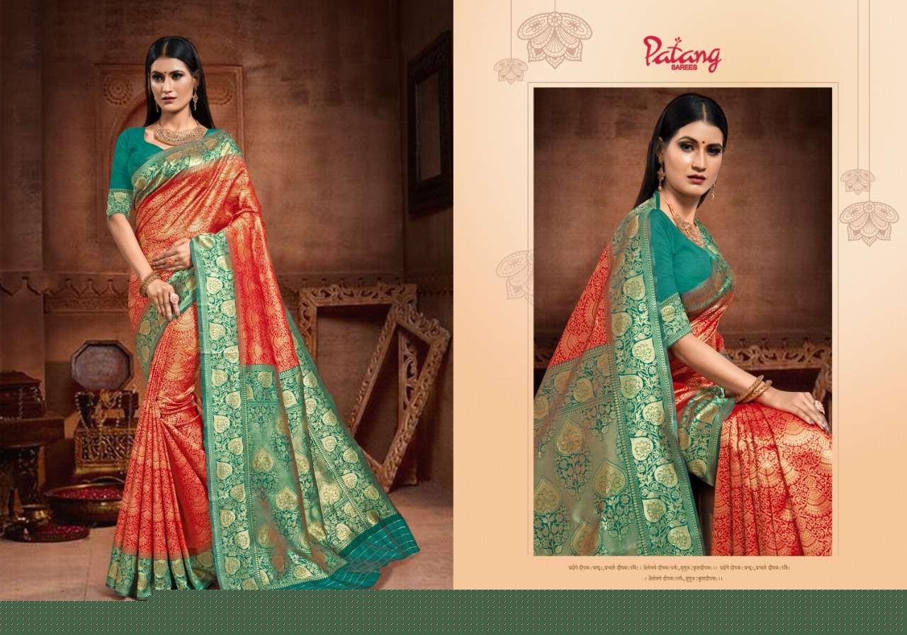 INNAYA BY PATANG SAREES 1321 TO 1328 SERIES INDIAN TRADITIONAL WEAR COLLECTION BEAUTIFUL STYLISH FANCY COLORFUL PARTY WEAR & OCCASIONAL WEAR SILK SAREES AT WHOLESALE PRICE