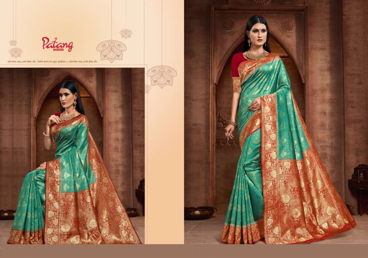 INNAYA BY PATANG SAREES 1321 TO 1328 SERIES INDIAN TRADITIONAL WEAR COLLECTION BEAUTIFUL STYLISH FANCY COLORFUL PARTY WEAR & OCCASIONAL WEAR SILK SAREES AT WHOLESALE PRICE