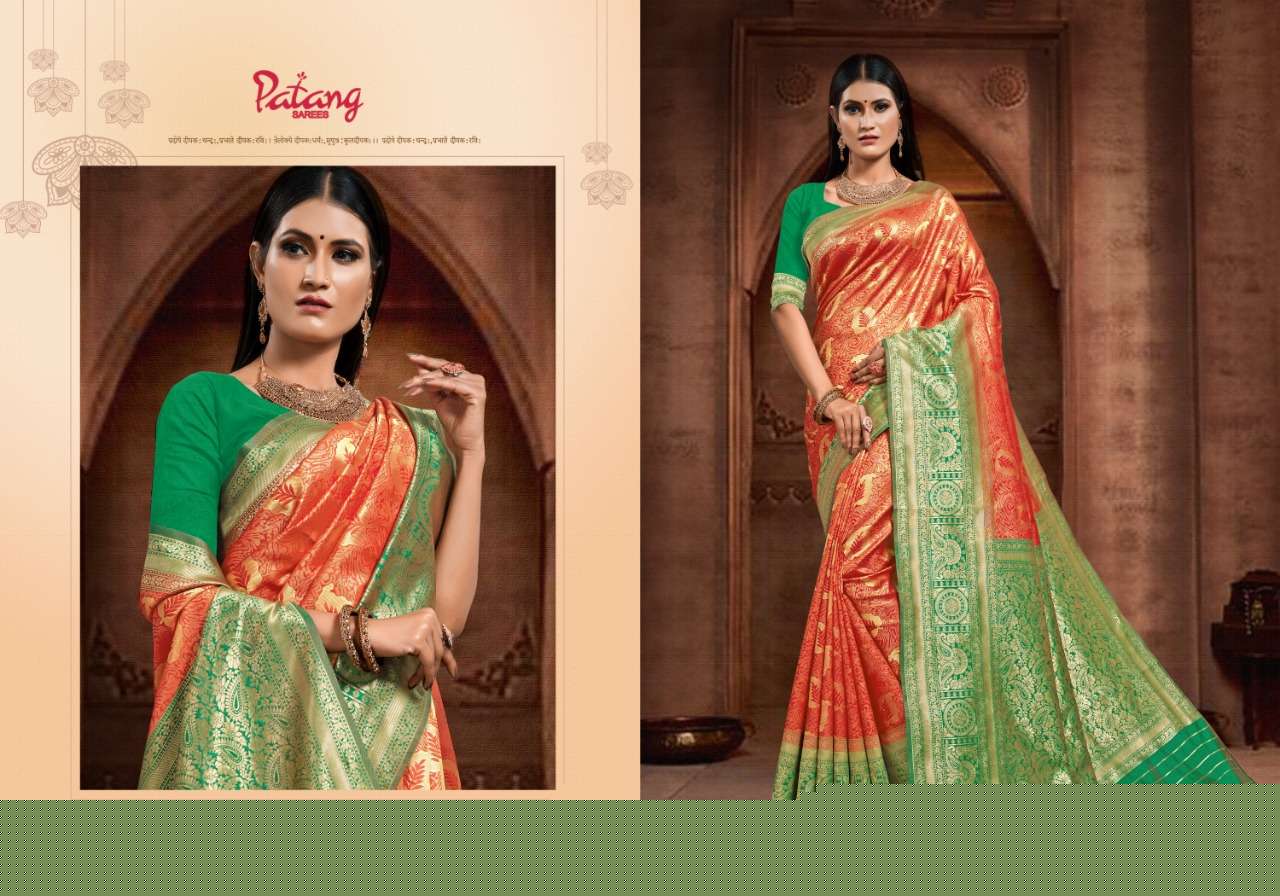 INNAYA BY PATANG SAREES 1321 TO 1328 SERIES INDIAN TRADITIONAL WEAR COLLECTION BEAUTIFUL STYLISH FANCY COLORFUL PARTY WEAR & OCCASIONAL WEAR SILK SAREES AT WHOLESALE PRICE