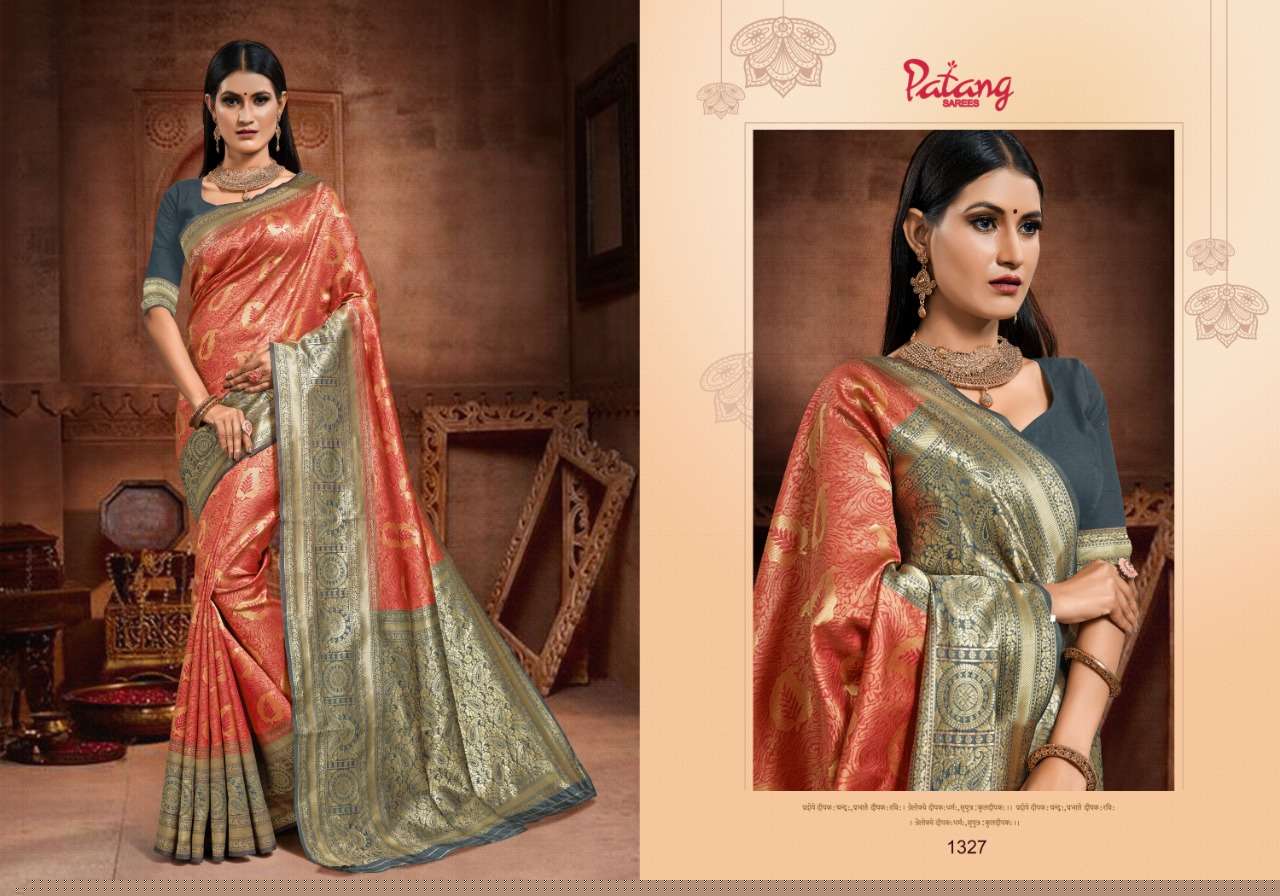 INNAYA BY PATANG SAREES 1321 TO 1328 SERIES INDIAN TRADITIONAL WEAR COLLECTION BEAUTIFUL STYLISH FANCY COLORFUL PARTY WEAR & OCCASIONAL WEAR SILK SAREES AT WHOLESALE PRICE