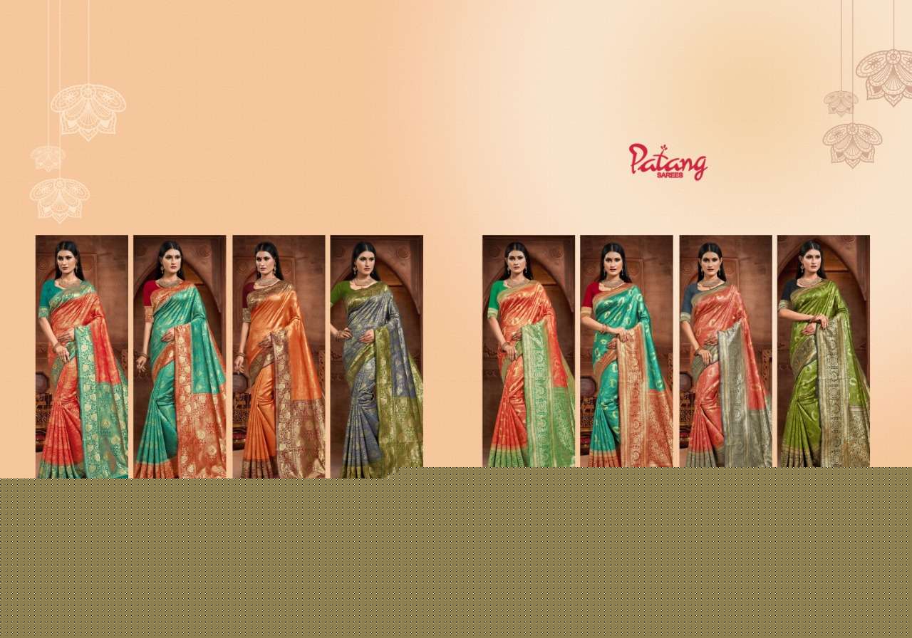 INNAYA BY PATANG SAREES 1321 TO 1328 SERIES INDIAN TRADITIONAL WEAR COLLECTION BEAUTIFUL STYLISH FANCY COLORFUL PARTY WEAR & OCCASIONAL WEAR SILK SAREES AT WHOLESALE PRICE