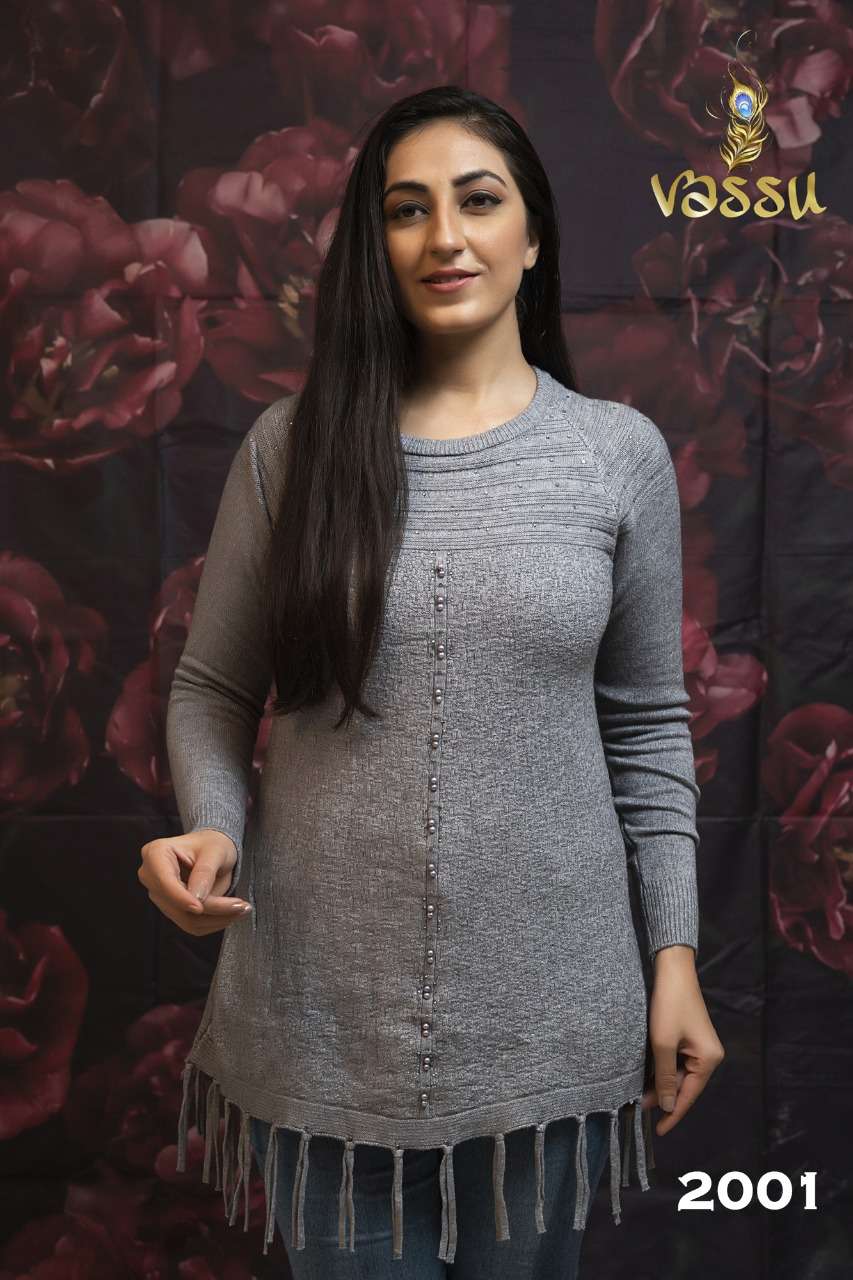 WOOLEN TUNIC VOL-2 BY VASSU 2001 TO 2007 SERIES BEAUTIFUL STYLISH FANCY COLORFUL CASUAL WEAR & ETHNIC WEAR WOOLEN TOPS AT WHOLESALE PRICE