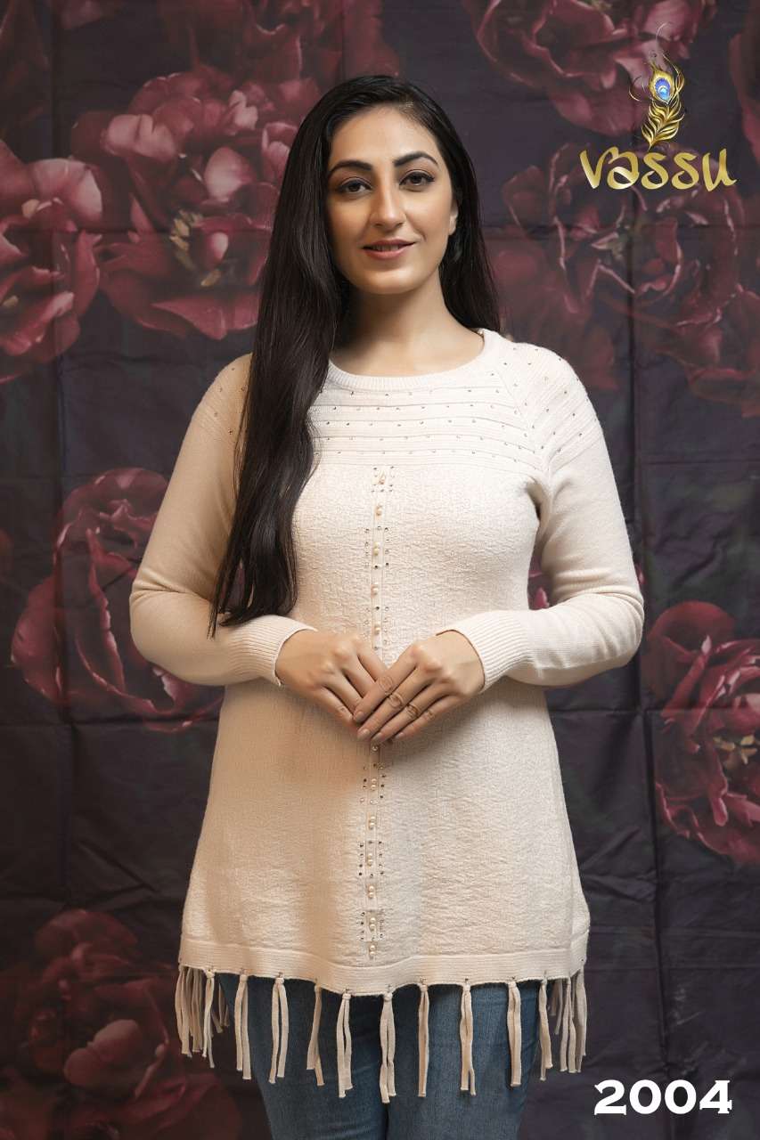 WOOLEN TUNIC VOL-2 BY VASSU 2001 TO 2007 SERIES BEAUTIFUL STYLISH FANCY COLORFUL CASUAL WEAR & ETHNIC WEAR WOOLEN TOPS AT WHOLESALE PRICE