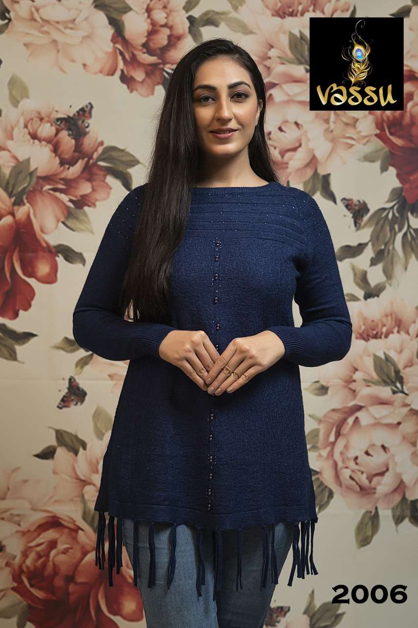 WOOLEN TUNIC VOL-2 BY VASSU 2001 TO 2007 SERIES BEAUTIFUL STYLISH FANCY COLORFUL CASUAL WEAR & ETHNIC WEAR WOOLEN TOPS AT WHOLESALE PRICE