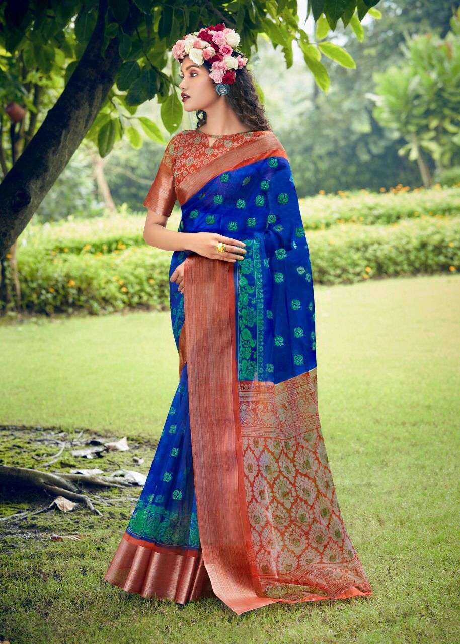 ORGANZA SILK VOL-14 BY SHREYANS 205 TO 216 SERIES INDIAN TRADITIONAL WEAR COLLECTION BEAUTIFUL STYLISH FANCY COLORFUL PARTY WEAR & OCCASIONAL WEAR ORGANZA SILK SAREES AT WHOLESALE PRICE