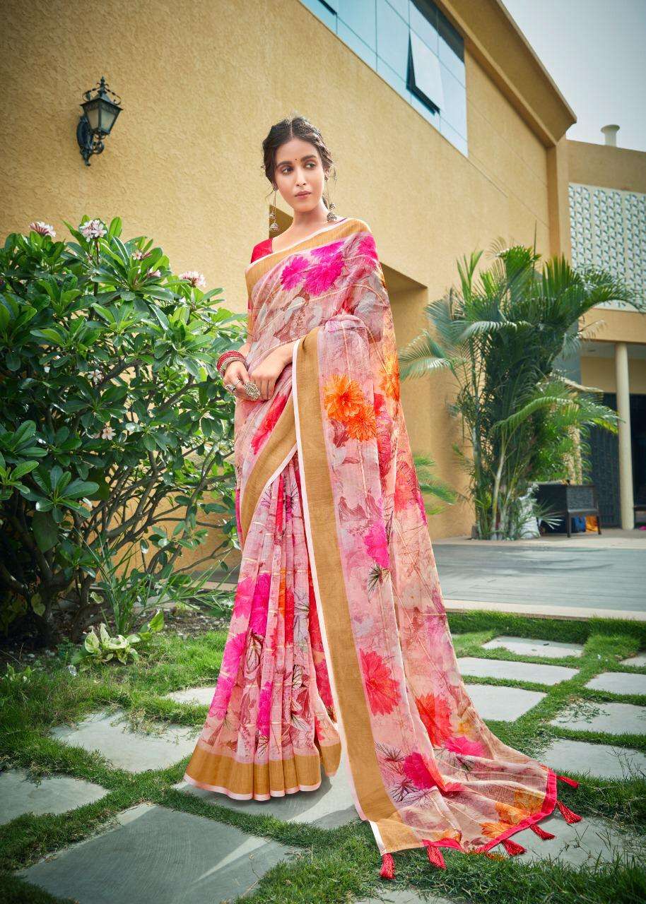 PATTEN DELICIOUS BY SHVETAMBAR CREATION 01 TO 09 SERIES INDIAN TRADITIONAL WEAR COLLECTION BEAUTIFUL STYLISH FANCY COLORFUL PARTY WEAR & OCCASIONAL WEAR PURE LINEN SILK SAREES AT WHOLESALE PRICE