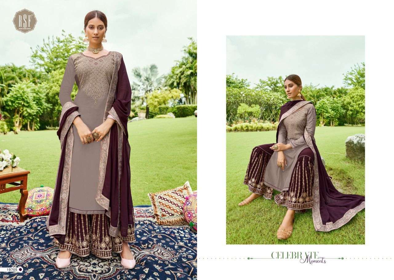SIRAZ BY RIDDHI SIDDHI FASHION 19701 TO 19706 SERIES BEAUTIFUL SHARARA SUITS COLORFUL STYLISH FANCY CASUAL WEAR & ETHNIC WEAR VISCOSE UPADA SILK DRESSES AT WHOLESALE PRICE