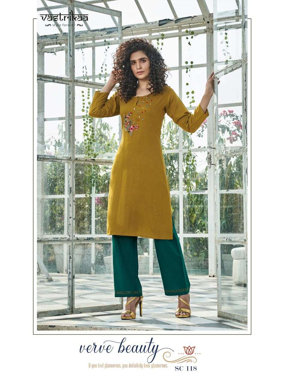 MAERI BY VASTRIKAA 114 TO 118 SERIES DESIGNER STYLISH FANCY COLORFUL BEAUTIFUL PARTY WEAR & ETHNIC WEAR COLLECTION VISCOSE EMBROIDERY KURTIS WITH BOTTOM AT WHOLESALE PRICE