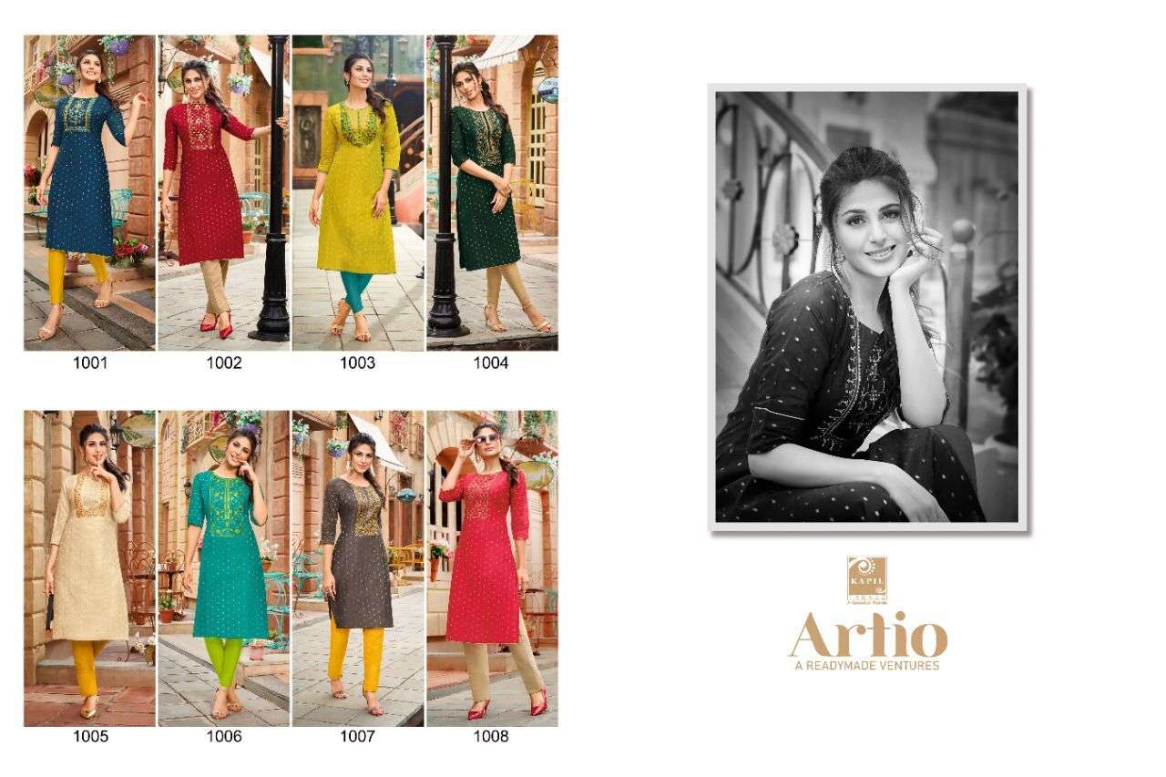 AMORY BY KAPIL TRENDZ 1001 TO 1008 SERIES DESIGNER STYLISH FANCY COLORFUL BEAUTIFUL PARTY WEAR & ETHNIC WEAR COLLECTION MODAL SILK EMBROIDERY KURTIS AT WHOLESALE PRICE