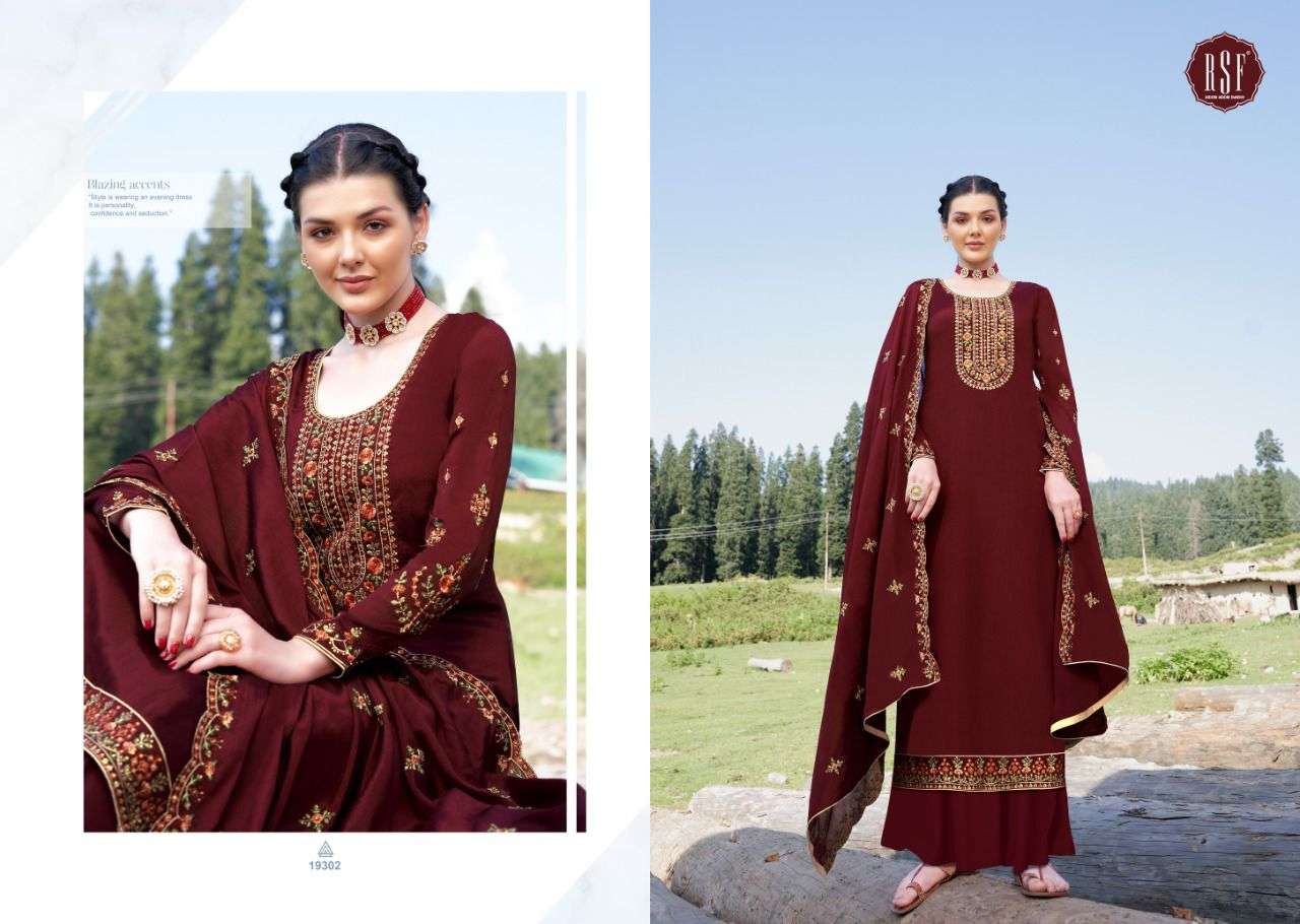 NEERA VOL-2 BY RIDDHI SIDDHI FASHION 19301 TO 19306 SERIES BEAUTIFUL SHARARA SUITS COLORFUL STYLISH FANCY CASUAL WEAR & ETHNIC WEAR PURE CHINNON SILK WITH EMBROIDERY DRESSES AT WHOLESALE PRICE