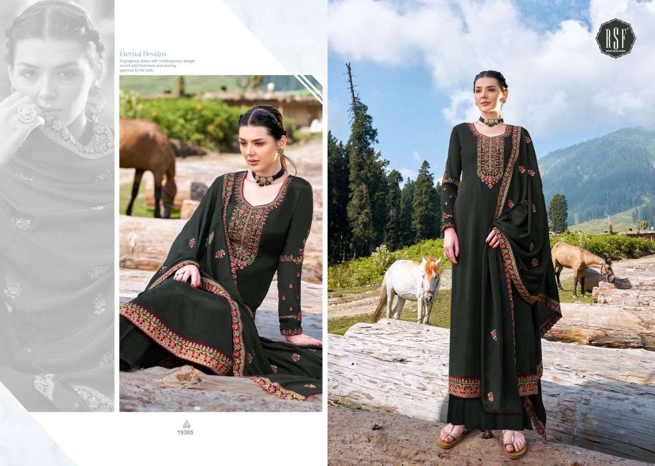 NEERA VOL-2 BY RIDDHI SIDDHI FASHION 19301 TO 19306 SERIES BEAUTIFUL SHARARA SUITS COLORFUL STYLISH FANCY CASUAL WEAR & ETHNIC WEAR PURE CHINNON SILK WITH EMBROIDERY DRESSES AT WHOLESALE PRICE