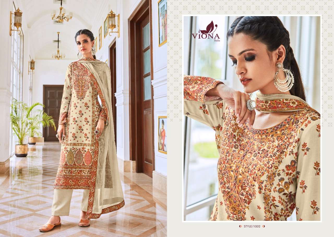 ANAYA BY VIONA SUITS 1001 TO 1008 SERIES BEAUTIFUL SUITS COLORFUL STYLISH FANCY CASUAL WEAR & ETHNIC WEAR PURE PASHMINA DIGITAL PRINT DRESSES AT WHOLESALE PRICE
