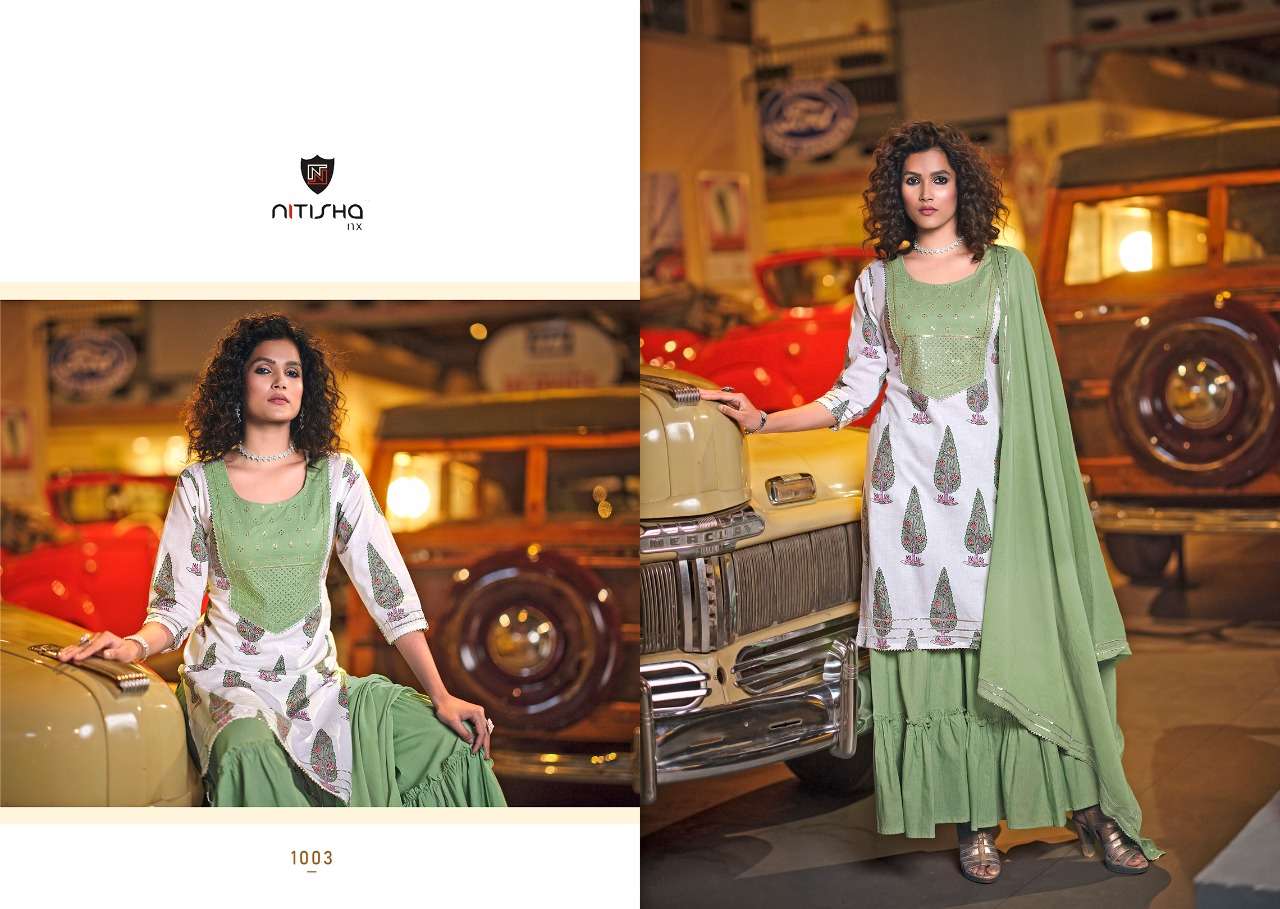 CHIRMI BY NITISHA NX 1001 TO 1006 SERIES BEAUTIFUL SUITS COLORFUL STYLISH FANCY CASUAL WEAR & ETHNIC WEAR PURE CAMBRIC COTTON PRINT DRESSES AT WHOLESALE PRICE