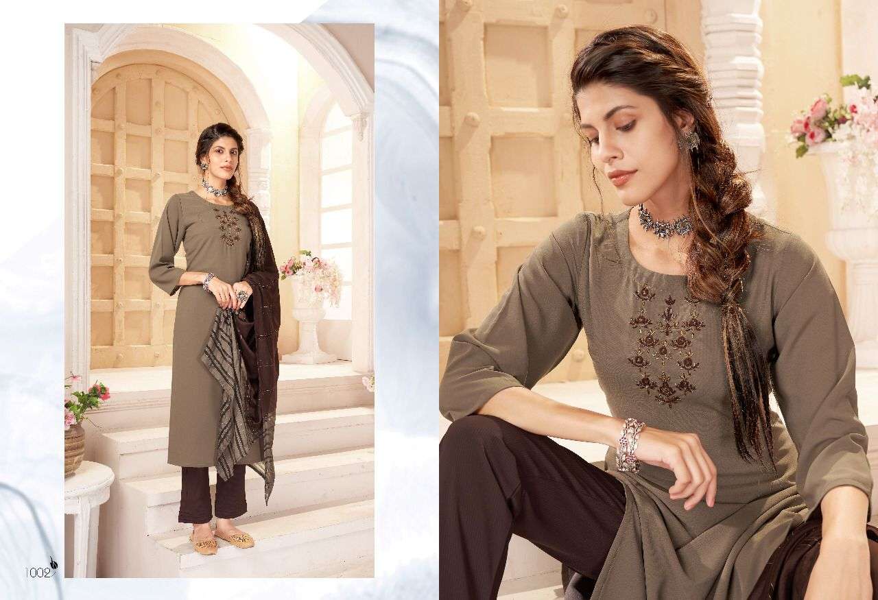 HOTSTAR BY SWEETY FASHION 1001 TO 1006 SERIES BEAUTIFUL SUITS COLORFUL STYLISH FANCY CASUAL WEAR & ETHNIC WEAR SILK DRESSES AT WHOLESALE PRICE