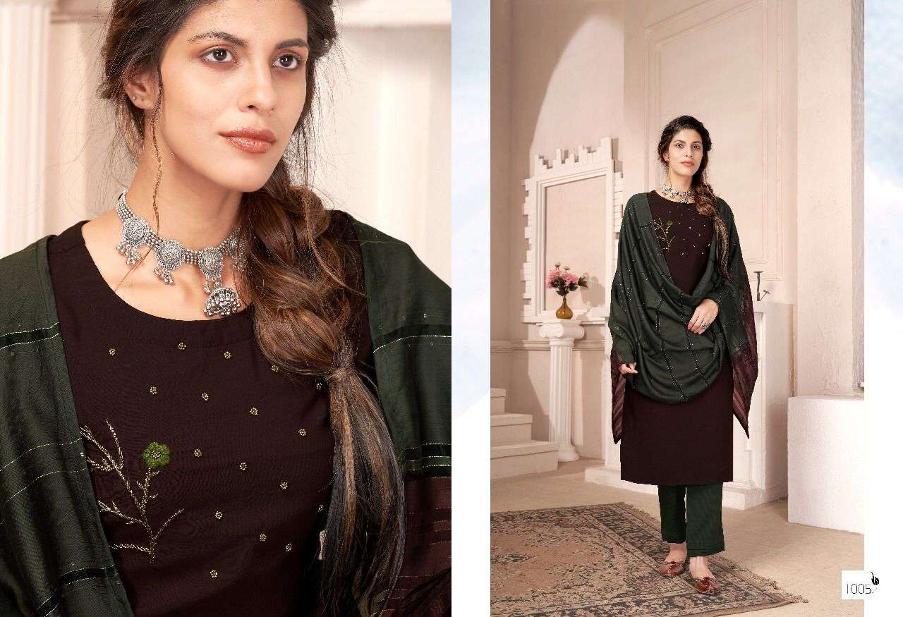 HOTSTAR BY SWEETY FASHION 1001 TO 1006 SERIES BEAUTIFUL SUITS COLORFUL STYLISH FANCY CASUAL WEAR & ETHNIC WEAR SILK DRESSES AT WHOLESALE PRICE