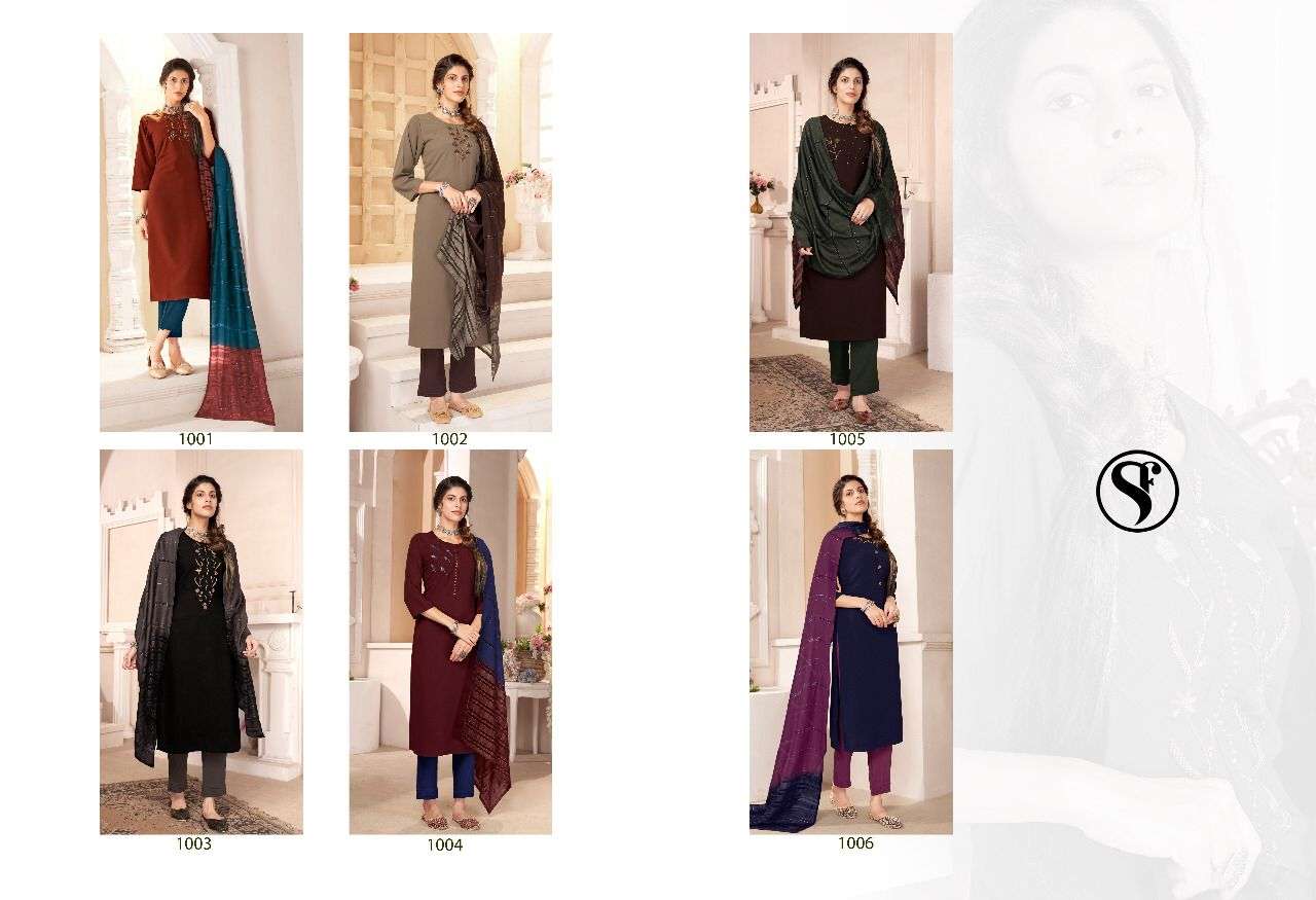 HOTSTAR BY SWEETY FASHION 1001 TO 1006 SERIES BEAUTIFUL SUITS COLORFUL STYLISH FANCY CASUAL WEAR & ETHNIC WEAR SILK DRESSES AT WHOLESALE PRICE