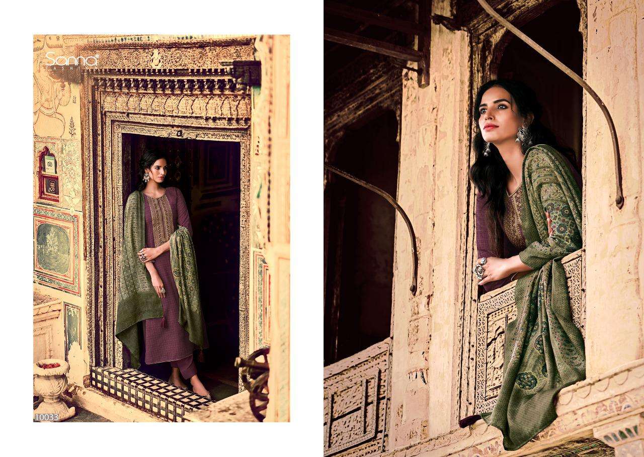 FASILAH BY SANNA FASHION 10031 TO 10040 SERIES BEAUTIFUL STYLISH SHARARA SUITS FANCY COLORFUL CASUAL WEAR & ETHNIC WEAR & READY TO WEAR PURE PASHMINA DIGITAL PRINT DRESSES AT WHOLESALE PRICE