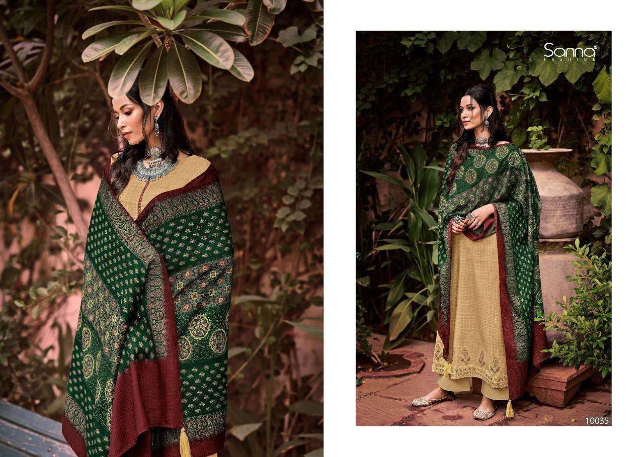 FASILAH BY SANNA FASHION 10031 TO 10040 SERIES BEAUTIFUL STYLISH SHARARA SUITS FANCY COLORFUL CASUAL WEAR & ETHNIC WEAR & READY TO WEAR PURE PASHMINA DIGITAL PRINT DRESSES AT WHOLESALE PRICE
