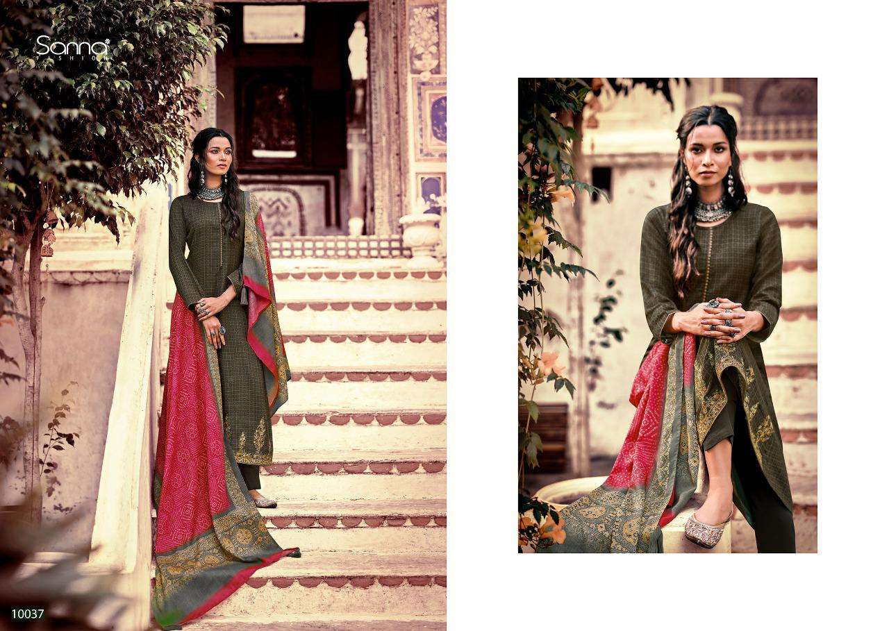 FASILAH BY SANNA FASHION 10031 TO 10040 SERIES BEAUTIFUL STYLISH SHARARA SUITS FANCY COLORFUL CASUAL WEAR & ETHNIC WEAR & READY TO WEAR PURE PASHMINA DIGITAL PRINT DRESSES AT WHOLESALE PRICE