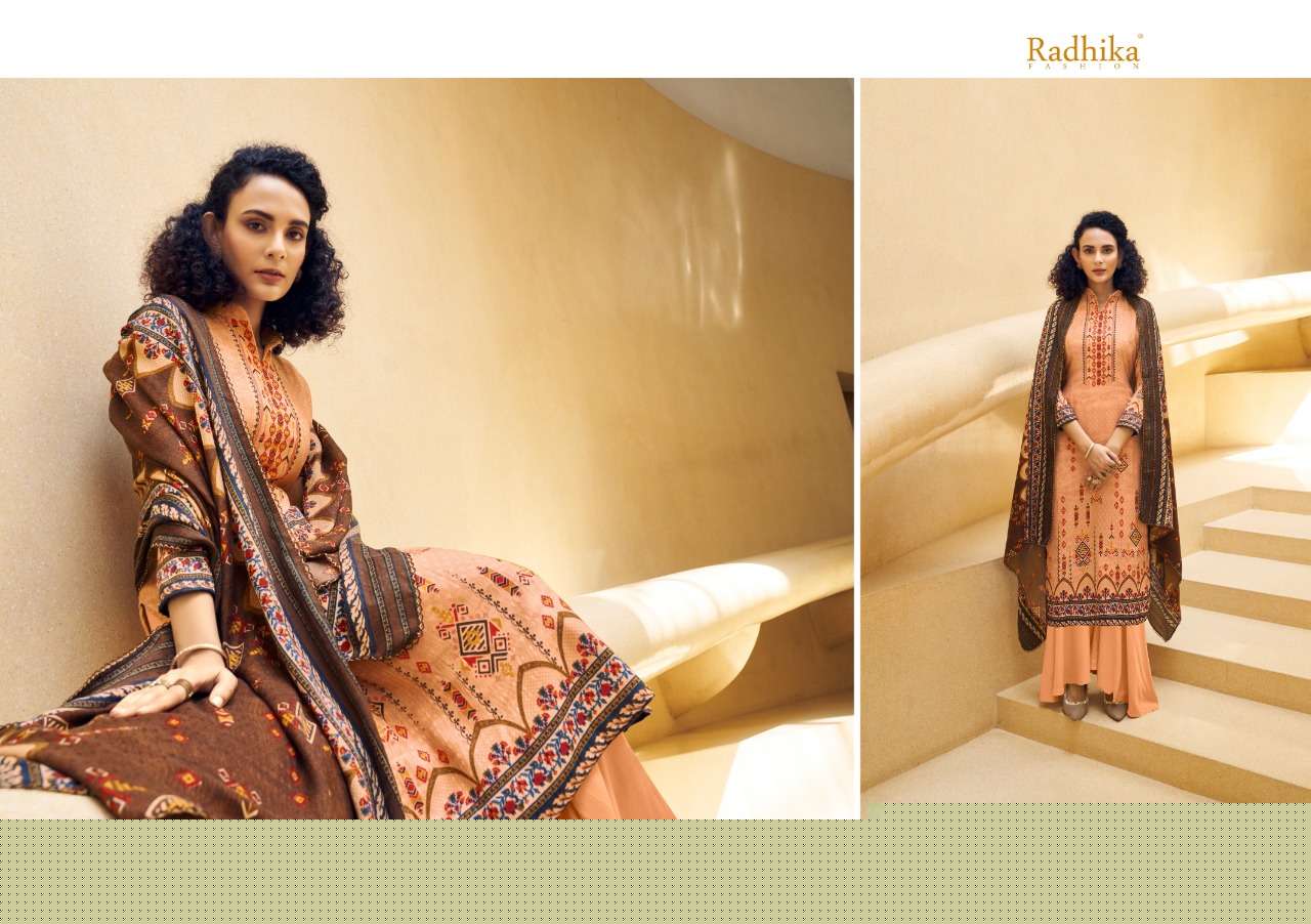 Roohi By Sumyra 1001 To 1008 Series Beautiful Suits Colorful Stylish Fancy Casual Wear & Ethnic Wear Pure Pashmina Print Dresses At Wholesale Price