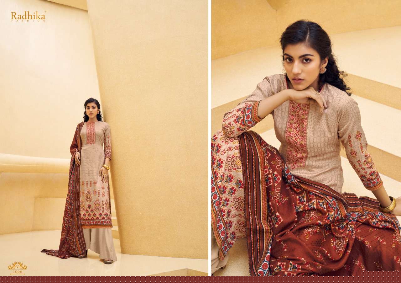 Roohi By Sumyra 1001 To 1008 Series Beautiful Suits Colorful Stylish Fancy Casual Wear & Ethnic Wear Pure Pashmina Print Dresses At Wholesale Price