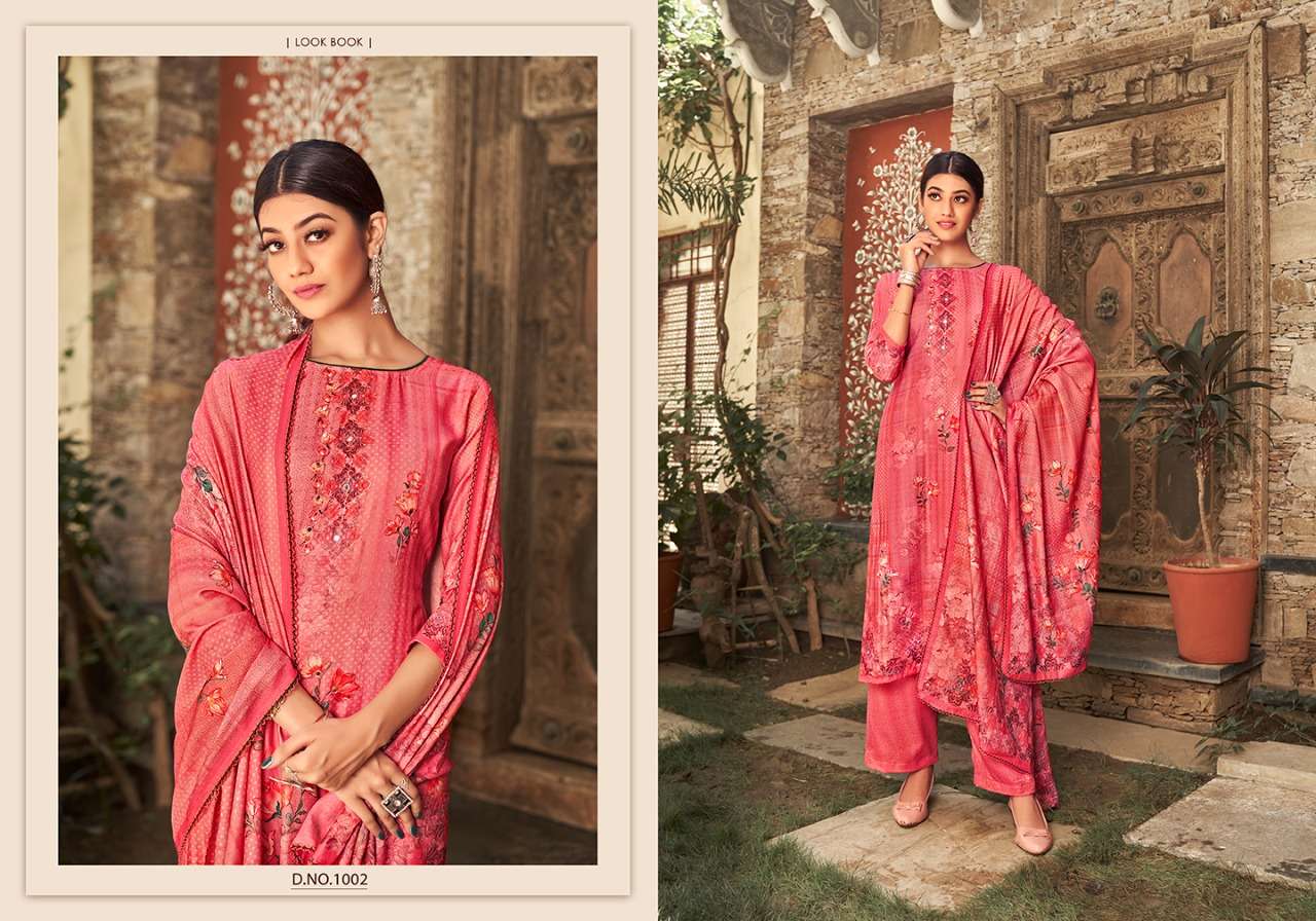 ELIZA BY VIJAYA FASHION 1001 TO 1010 SERIES BEAUTIFUL STYLISH SUITS FANCY COLORFUL CASUAL WEAR & ETHNIC WEAR & READY TO WEAR PASHMINA DIGITAL PRINT DRESSES AT WHOLESALE PRICE