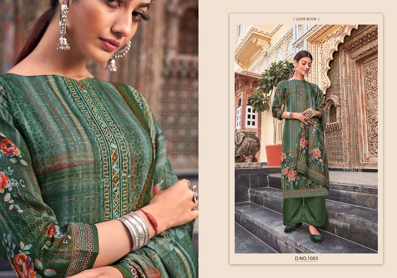 ELIZA BY VIJAYA FASHION 1001 TO 1010 SERIES BEAUTIFUL STYLISH SUITS FANCY COLORFUL CASUAL WEAR & ETHNIC WEAR & READY TO WEAR PASHMINA DIGITAL PRINT DRESSES AT WHOLESALE PRICE