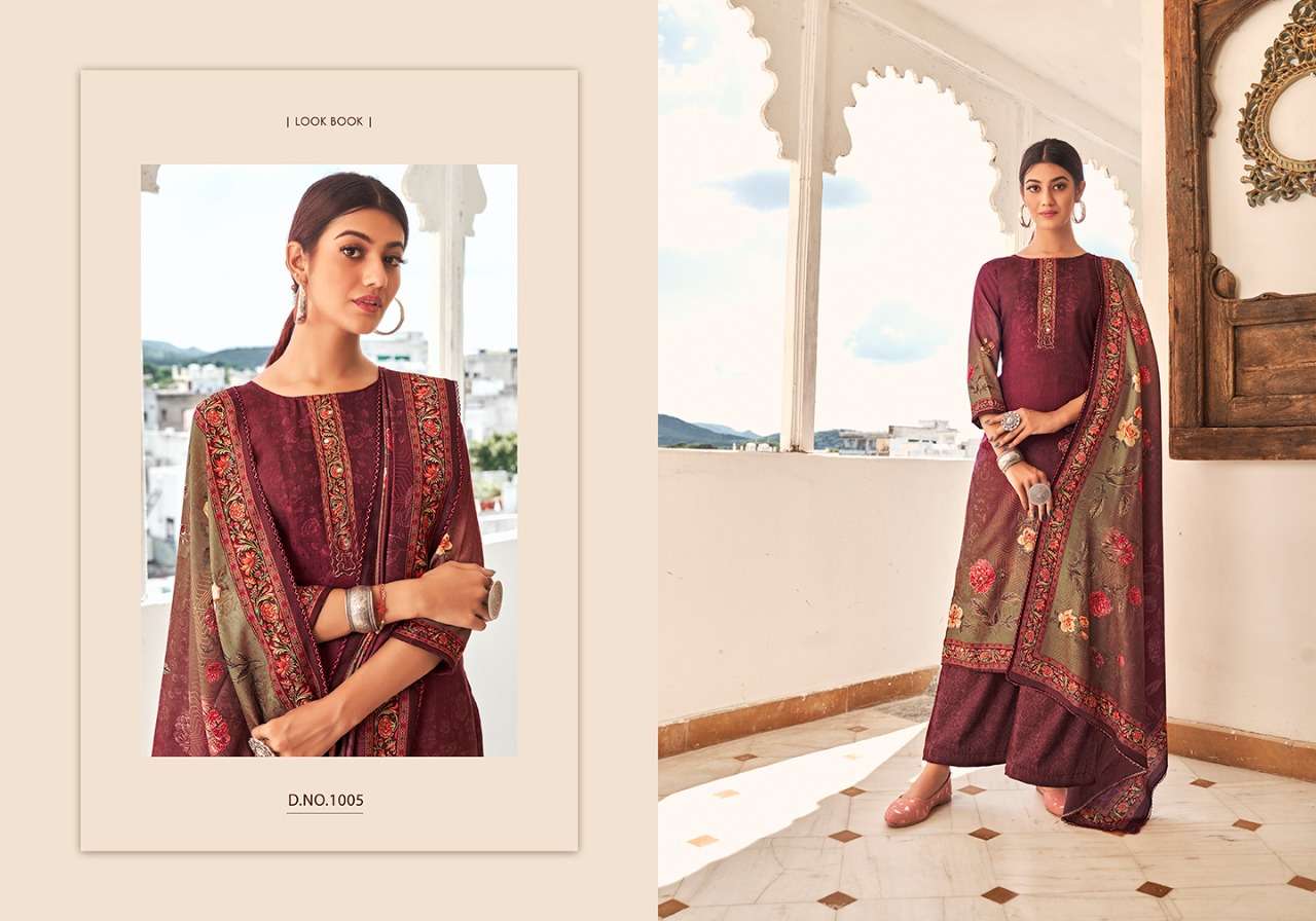 ELIZA BY VIJAYA FASHION 1001 TO 1010 SERIES BEAUTIFUL STYLISH SUITS FANCY COLORFUL CASUAL WEAR & ETHNIC WEAR & READY TO WEAR PASHMINA DIGITAL PRINT DRESSES AT WHOLESALE PRICE