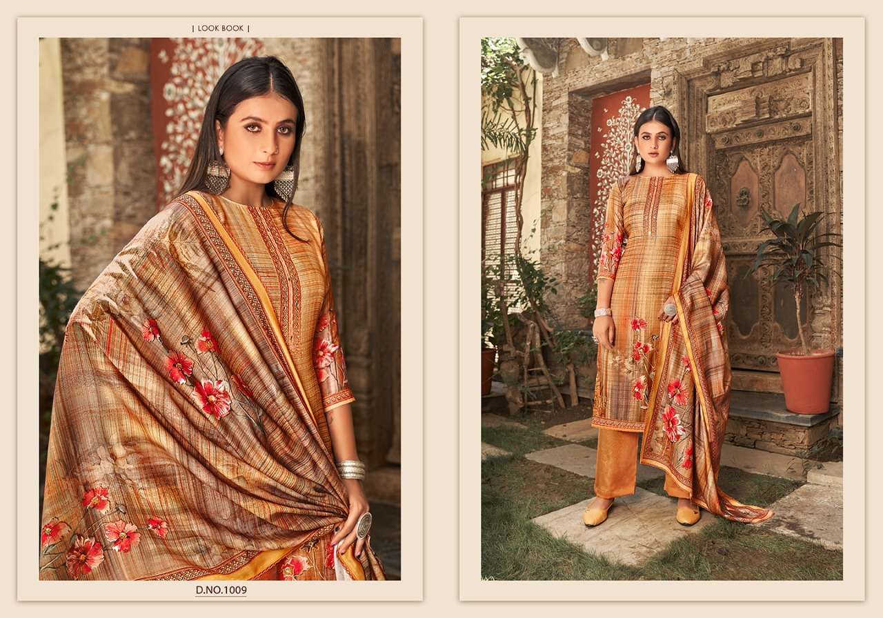ELIZA BY VIJAYA FASHION 1001 TO 1010 SERIES BEAUTIFUL STYLISH SUITS FANCY COLORFUL CASUAL WEAR & ETHNIC WEAR & READY TO WEAR PASHMINA DIGITAL PRINT DRESSES AT WHOLESALE PRICE