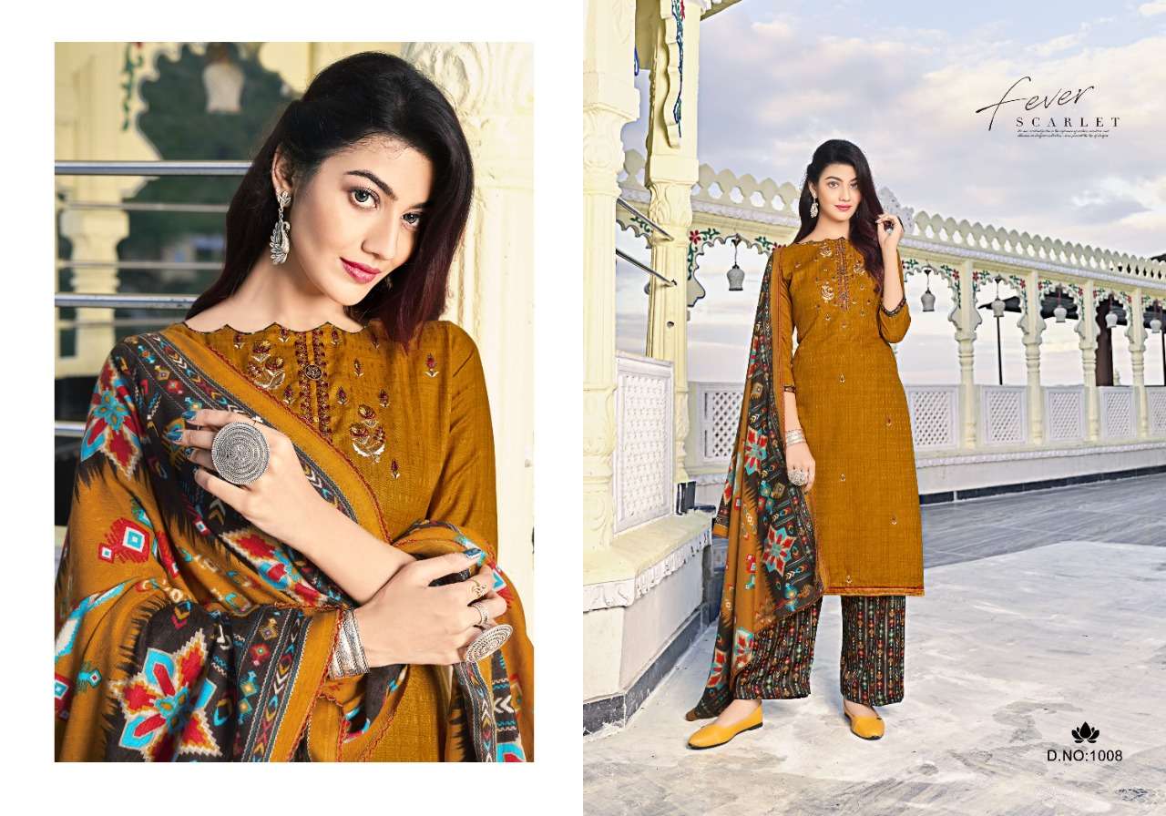 NASHEEN BY VIJAYA FASHION 1001 TO 1010 SERIES BEAUTIFUL STYLISH SUITS FANCY COLORFUL CASUAL WEAR & ETHNIC WEAR & READY TO WEAR PASHMINA DOBBY EMBROIDERED DRESSES AT WHOLESALE PRICE