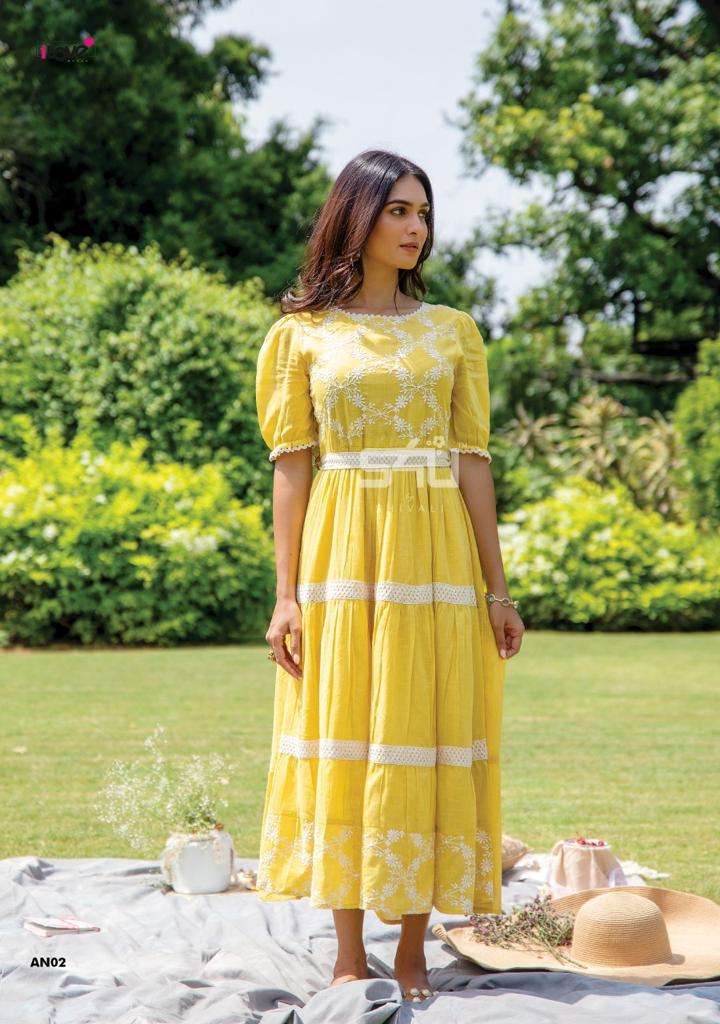 ANOKHI VOL-2 BY 1 LOVE 01 TO 06 SERIES DESIGNER STYLISH FANCY COLORFUL BEAUTIFUL PARTY WEAR & ETHNIC WEAR COLLECTION COTTON GOWNS AT WHOLESALE PRICE