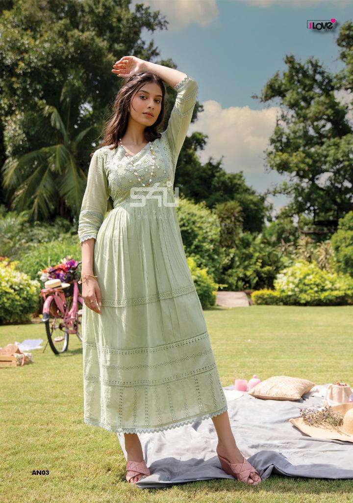 ANOKHI VOL-2 BY 1 LOVE 01 TO 06 SERIES DESIGNER STYLISH FANCY COLORFUL BEAUTIFUL PARTY WEAR & ETHNIC WEAR COLLECTION COTTON GOWNS AT WHOLESALE PRICE