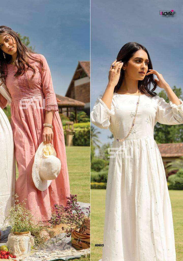 ANOKHI VOL-2 BY 1 LOVE 01 TO 06 SERIES DESIGNER STYLISH FANCY COLORFUL BEAUTIFUL PARTY WEAR & ETHNIC WEAR COLLECTION COTTON GOWNS AT WHOLESALE PRICE